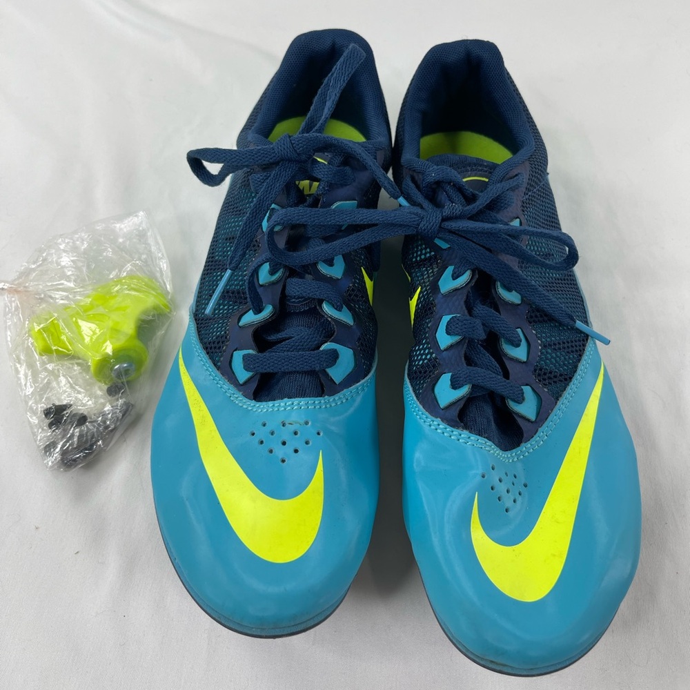 ⭐️Nike Rival Sprint Track Shoes Running Womens Blue Yellow Size 9.5
